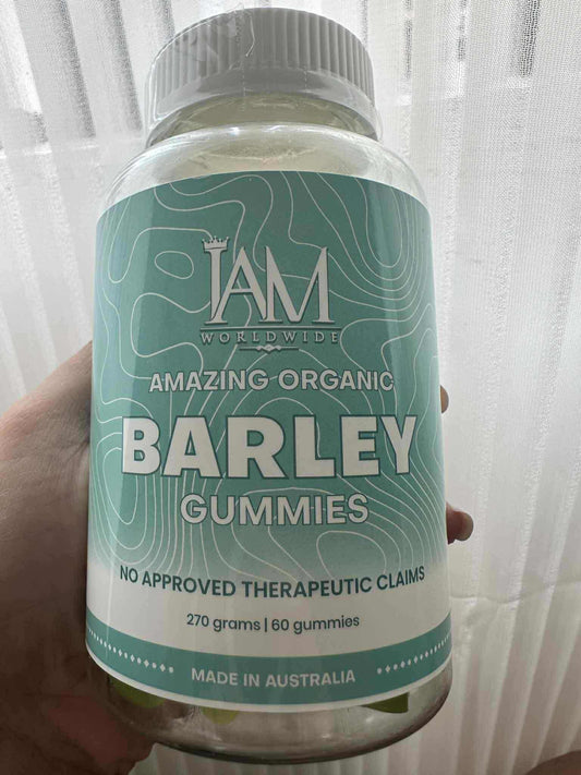 IAM Amazing Organic Barley Gummies | 1 Bottle | 60 Gummies | Free Shipping
