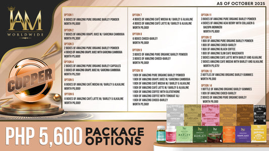 USER Package | Copper Package | 6 Boxes of Amazing Barley